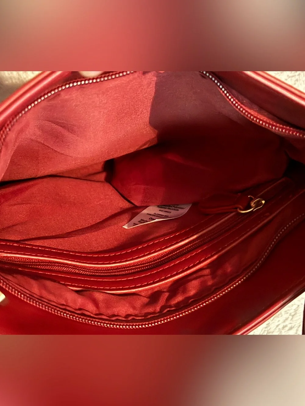 Fiorelli Red Shoulder Bag with Front Zip Pocket